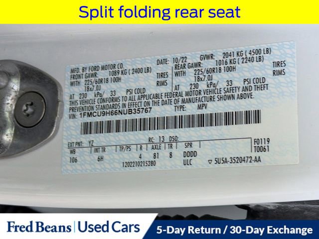 Used 2022 Ford Escape SEL AWD/4WD image 35