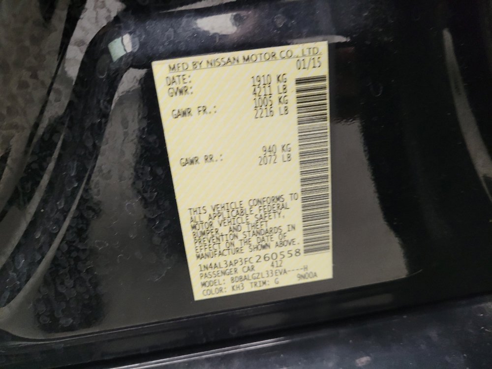 Used 2015 Nissan Altima 2.5 S w/ Power Driver Seat Package FWD image 33