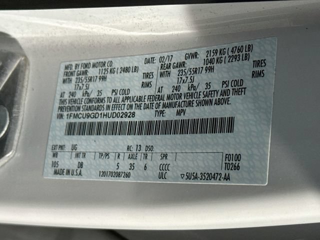 Used 2017 Ford Escape SE w/ SE Leather Comfort Package AWD/4WD image 28