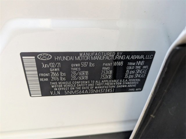 Used 2022 Hyundai Santa Fe SEL w/ Convenience Package image 30