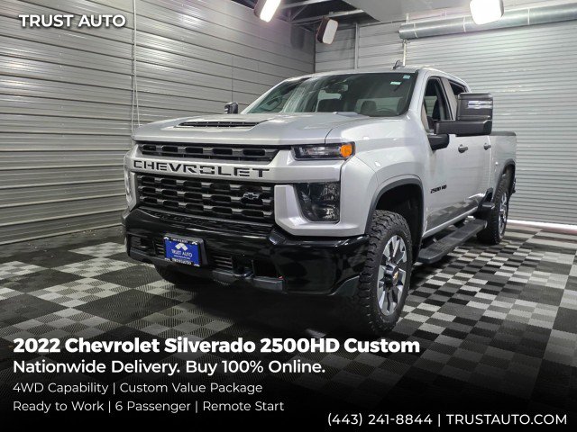 Used 2022 Chevrolet Silverado 2500 Custom w/ Custom Value Package AWD/4WD image 1