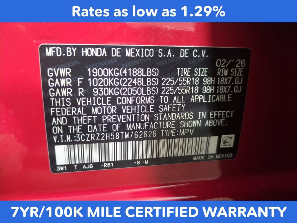 Certified 2026 Honda HR-V Sport image 28