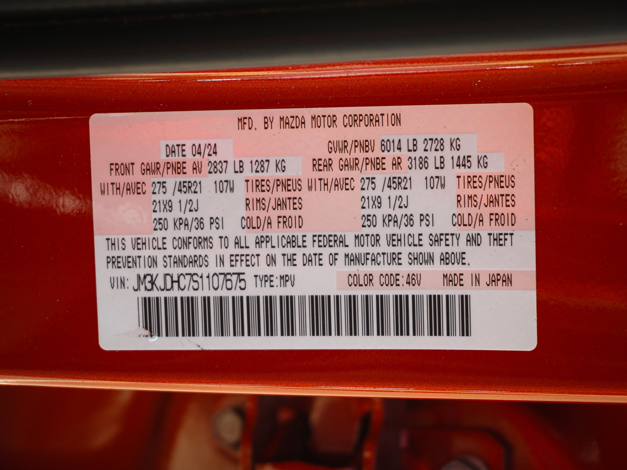 Certified 2025 MAZDA CX-70 3.3 Turbo S w/ Premium Package image 37