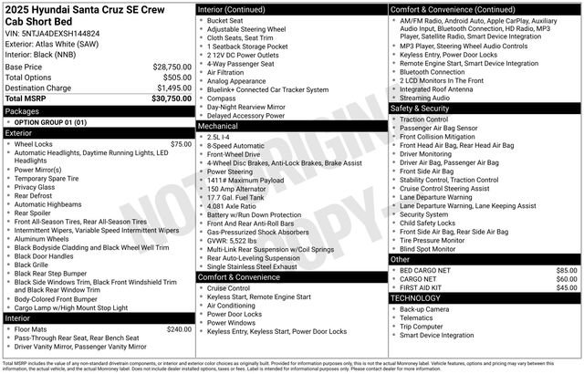 Used 2025 Hyundai Santa Cruz SE FWD image 21