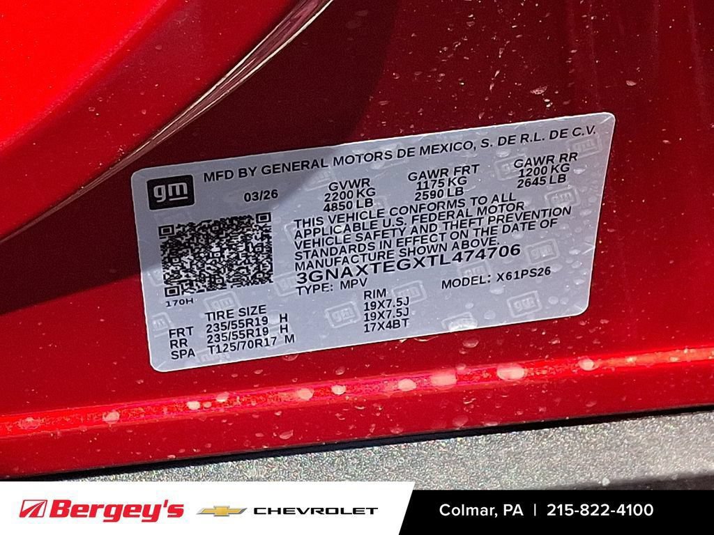 New 2026 Chevrolet Equinox RS w/ Convenience Package III AWD/4WD image 19