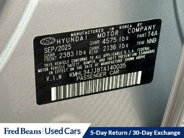 Certified 2026 Hyundai Sonata SEL FWD image 37