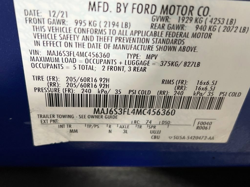 Used 2021 Ford EcoSport S AWD/4WD image 25
