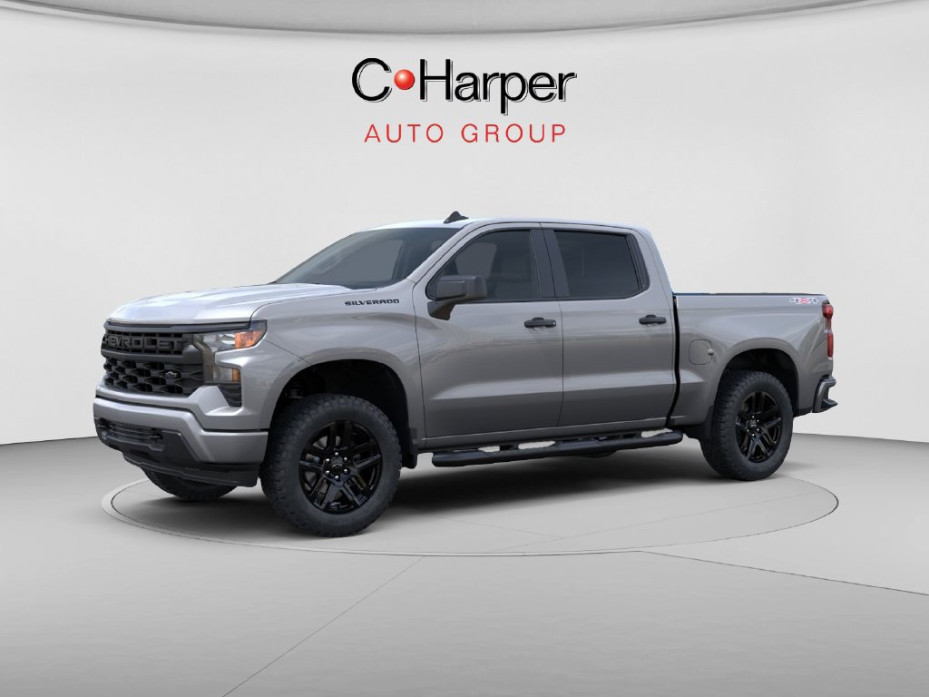 New 2026 Chevrolet Silverado 1500 Custom w/ LPO, Dark Essentials Package AWD/4WD image 2