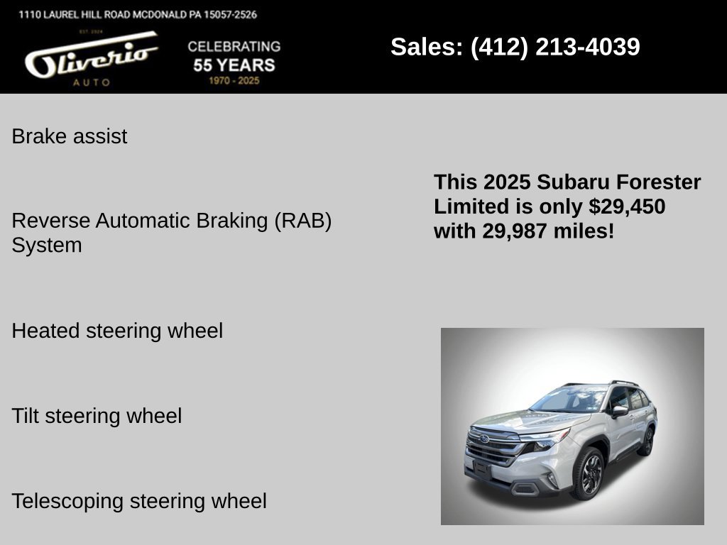 Used 2025 Subaru Forester Limited AWD/4WD image 16