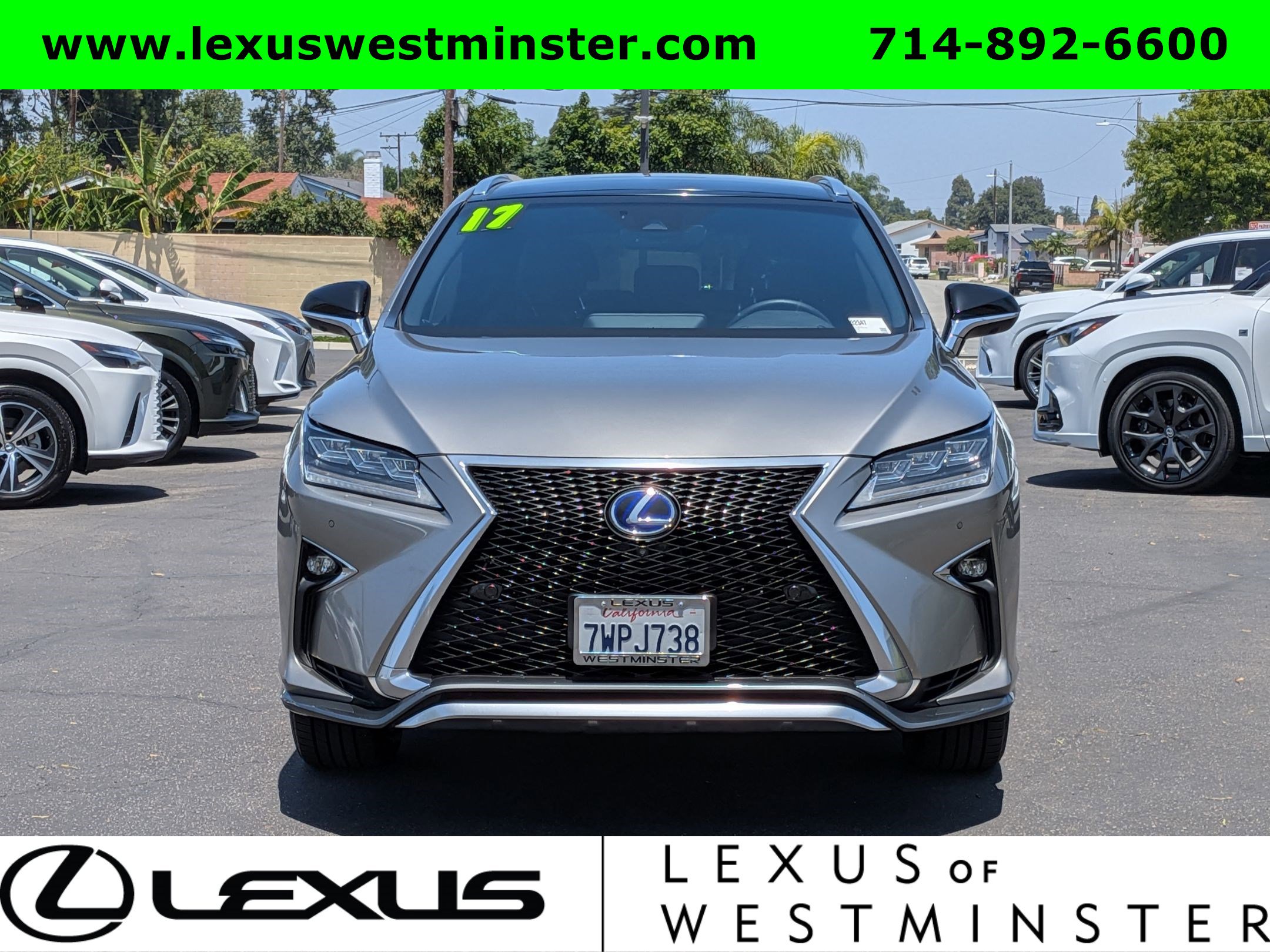 Used 2017 Lexus RX 450h F Sport w/ Accessory Package AWD/4WD image 2