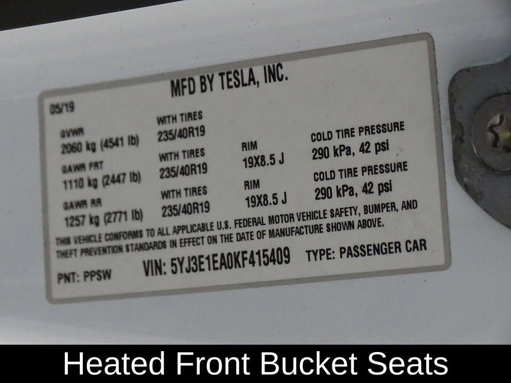 Used 2019 Tesla Model 3 Mid Range image 18