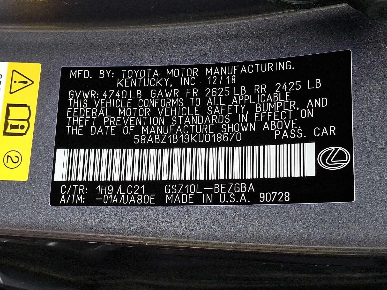 Used 2019 Lexus ES 350 Ultra Luxury w/ Accessory Package 2 FWD image 26