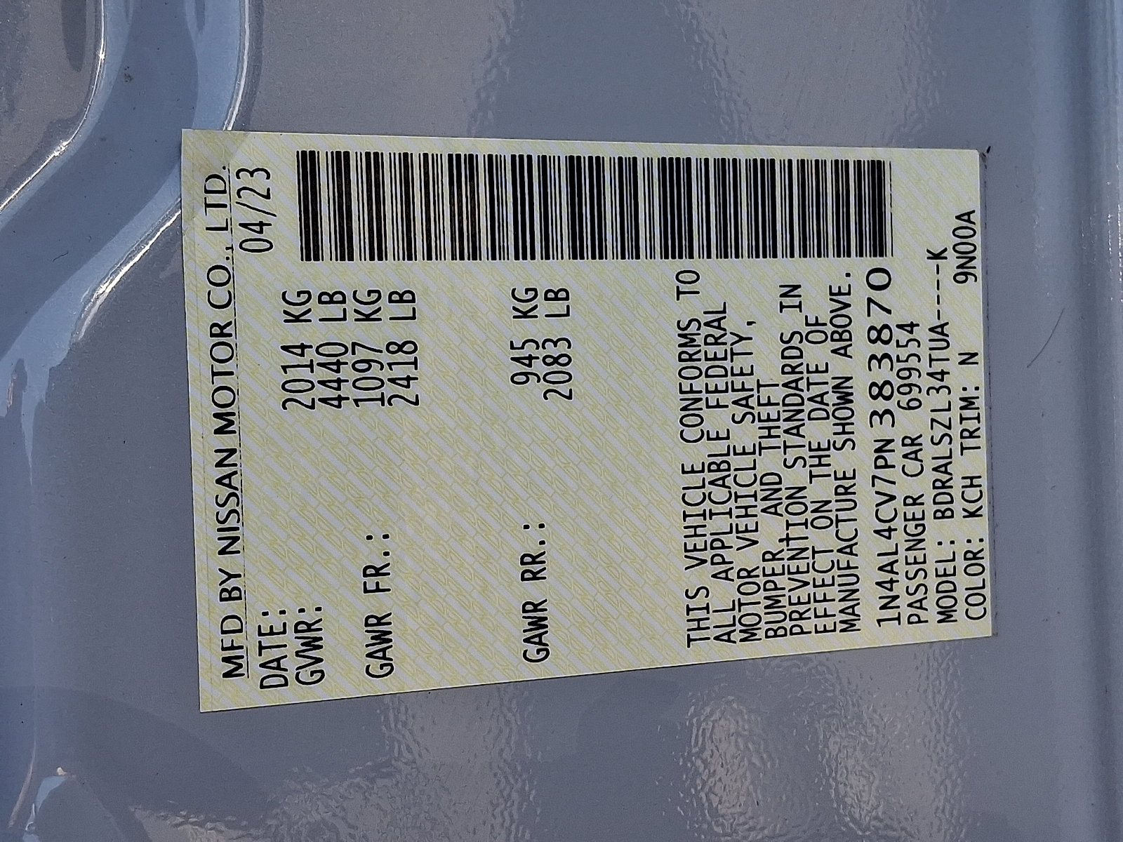 Used 2023 Nissan Altima 2.0 SR FWD image 28