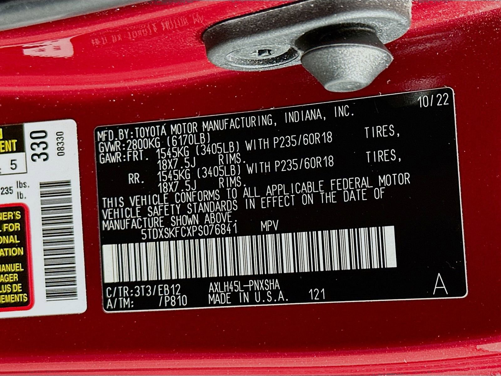 Certified 2023 Toyota Sienna XSE AWD/4WD image 34