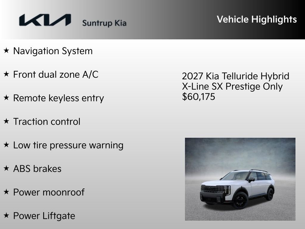 New 2027 Kia Telluride X-Line SX Prestige image 7