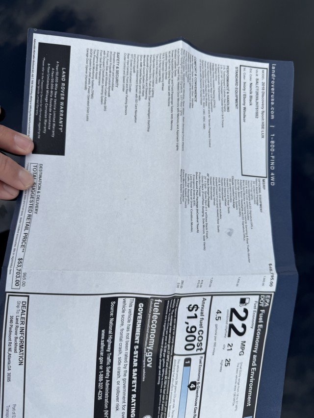 Used 2018 Land Rover Discovery Sport HSE Luxury image 26