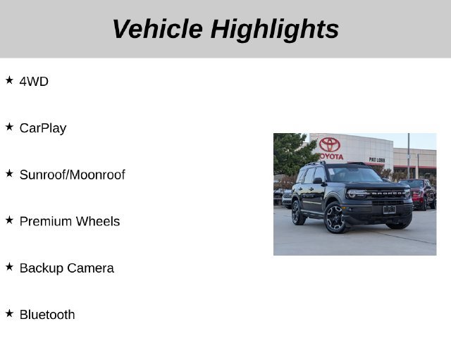 Used 2023 Ford Bronco Sport Outer Banks w/ Tech Package AWD/4WD image 5