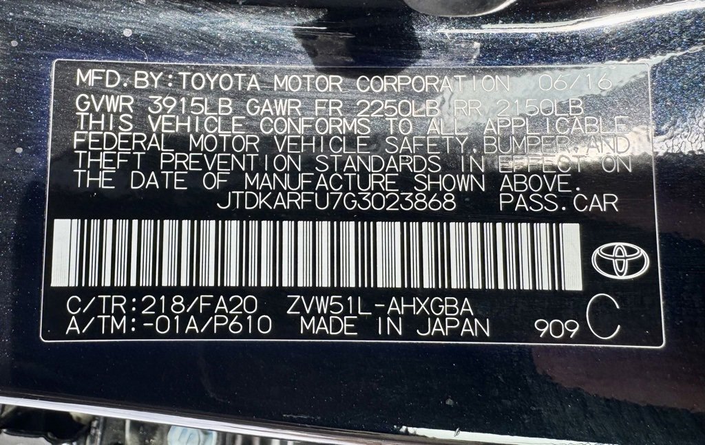 Used 2016 Toyota Prius Two image 21