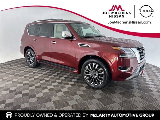 Certified 2024 Nissan Armada Platinum w/ Captain's Chairs Package AWD/4WD 360° Tour