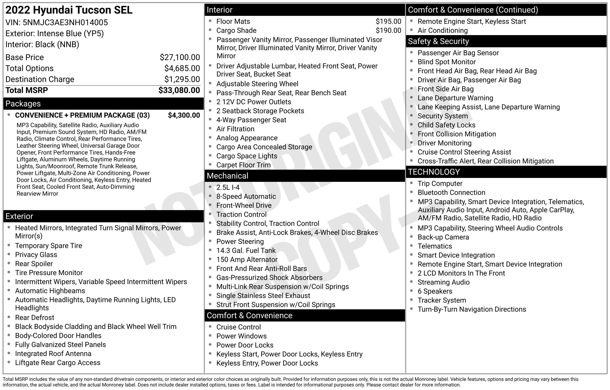 Used 2022 Hyundai Tucson SEL w/ Convenience + Premium Package FWD image 28