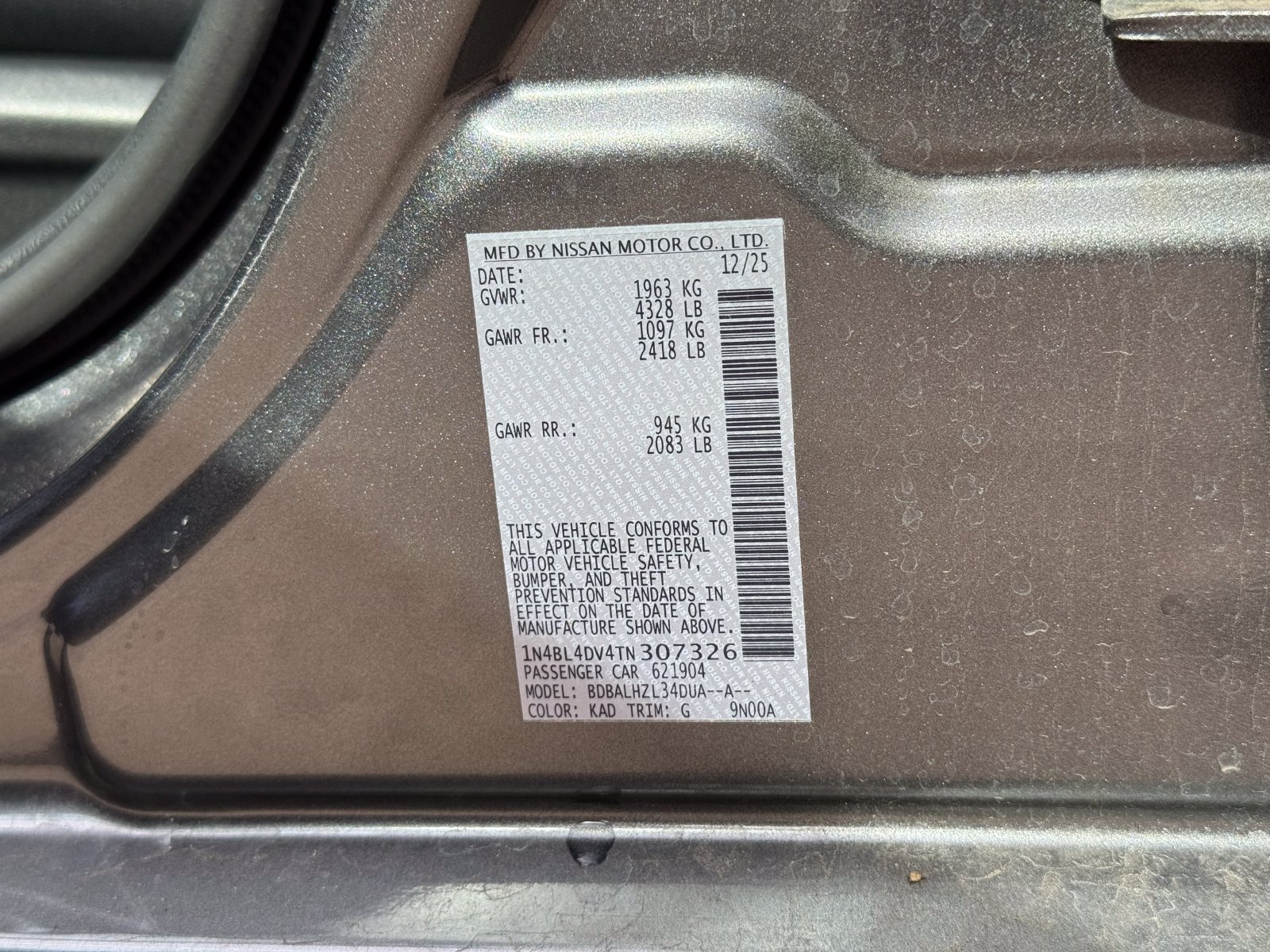 Used 2026 Nissan Altima 2.5 SV FWD image 18