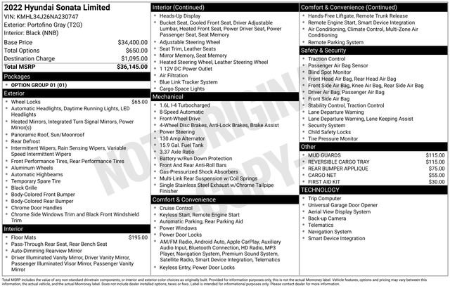 Used 2022 Hyundai Sonata Limited image 15