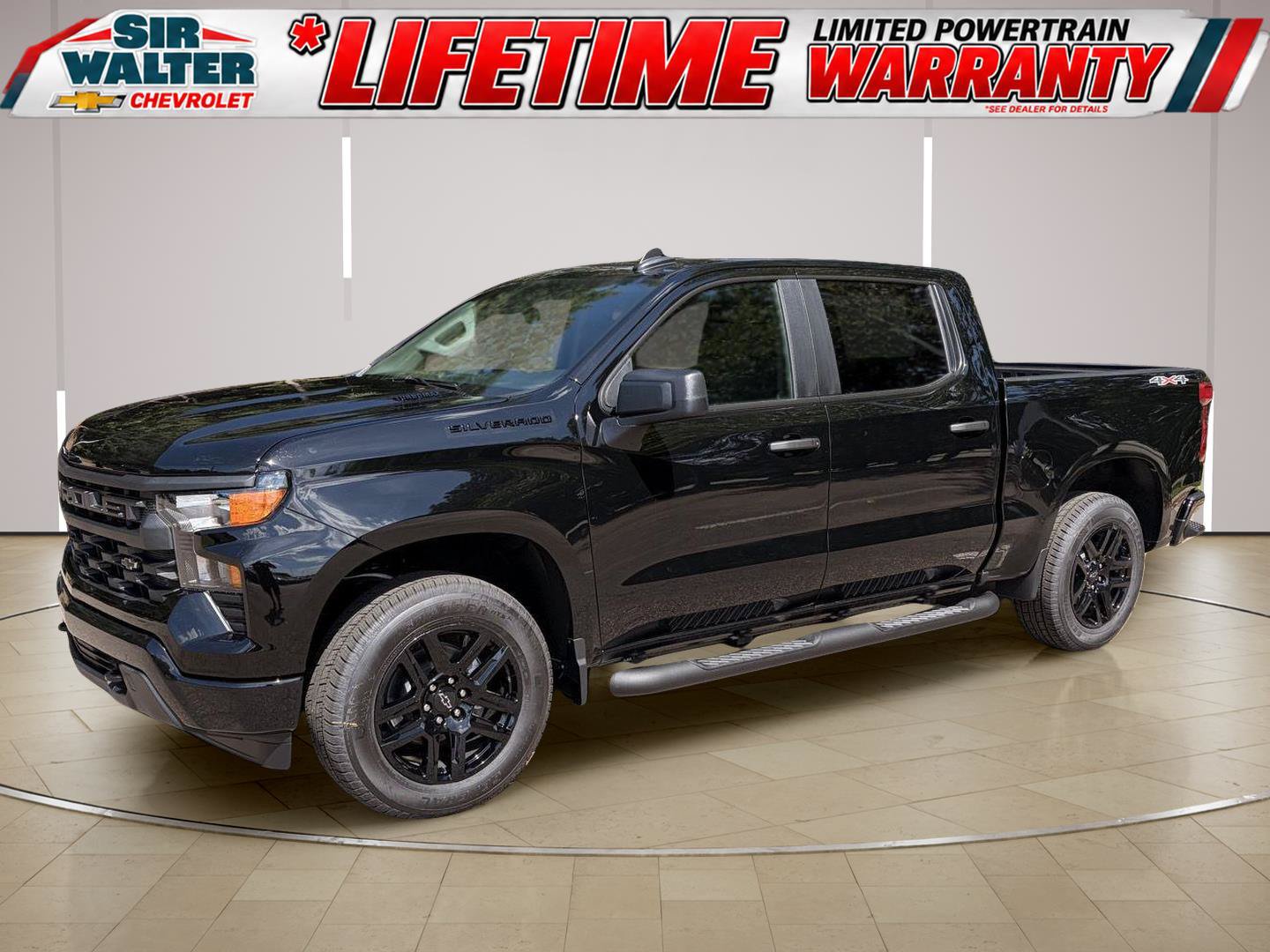 New 2026 Chevrolet Silverado 1500 Custom w/ LPO, Dark Essentials Package AWD/4WD image 1