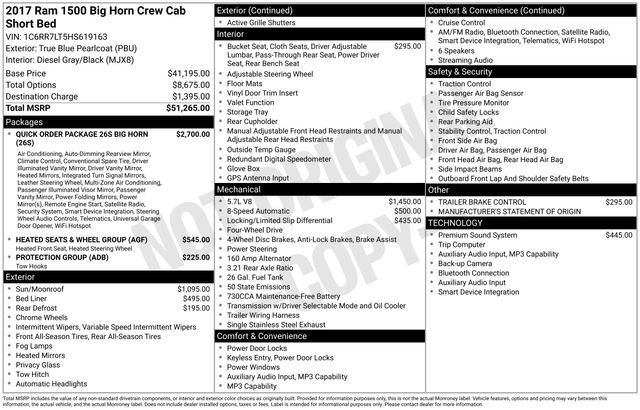 Used 2017 RAM 1500 Big Horn AWD/4WD image 31