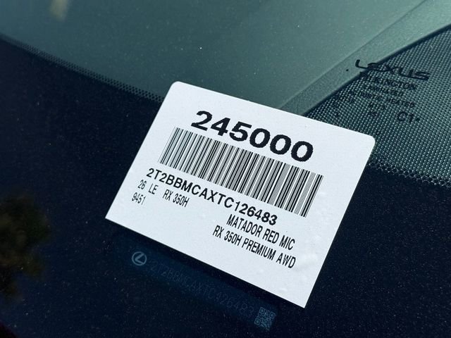 New 2026 Lexus RX 350h image 23