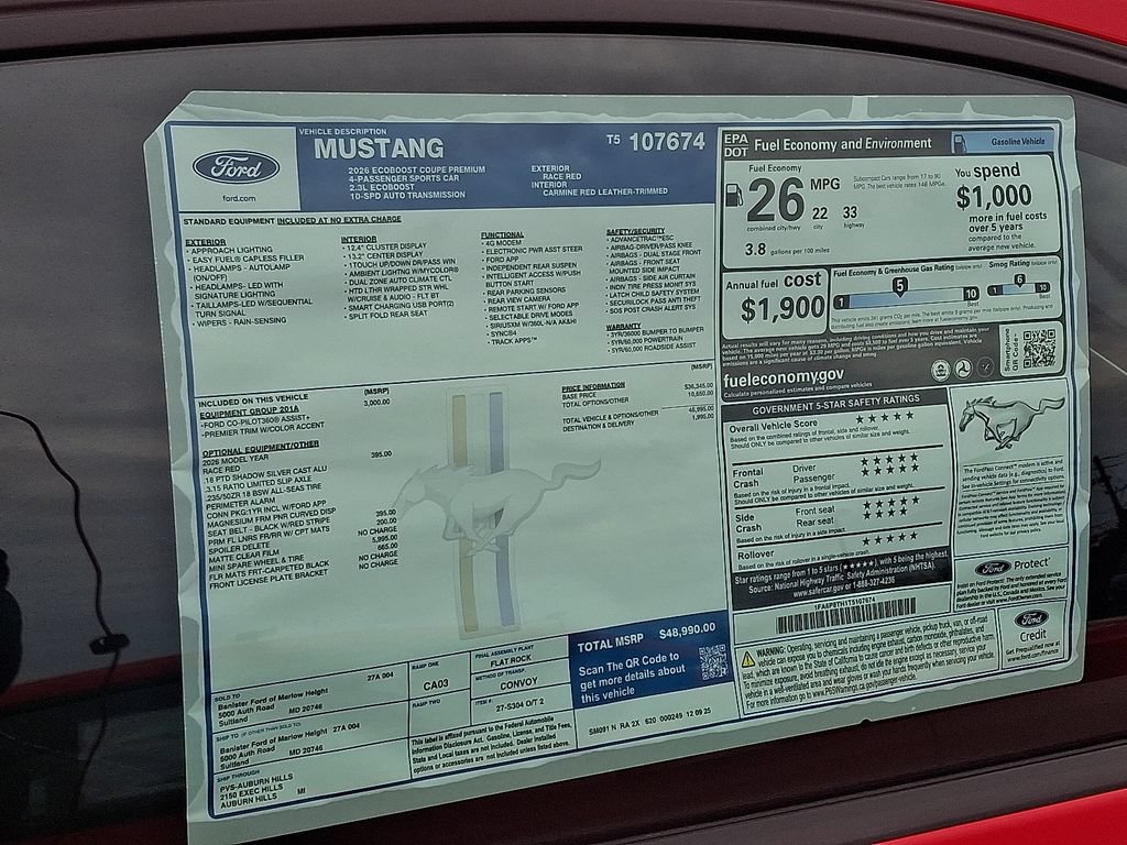 New 2026 Ford Mustang Premium RWD image 10