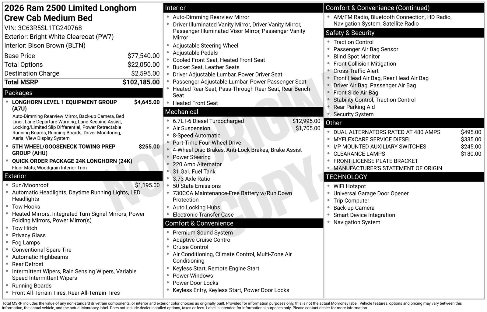 New 2026 RAM 2500 Limited AWD/4WD image 4