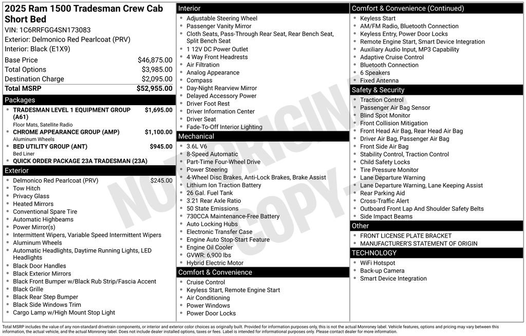 New 2025 RAM 1500 Tradesman image 3