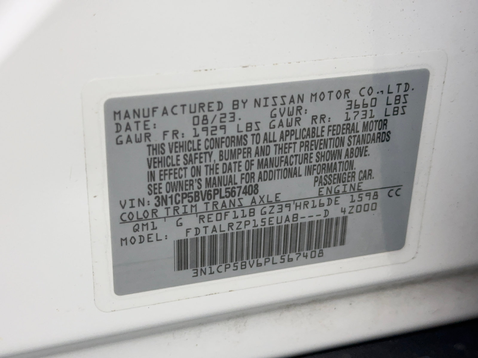 Used 2023 Nissan Kicks S FWD image 55