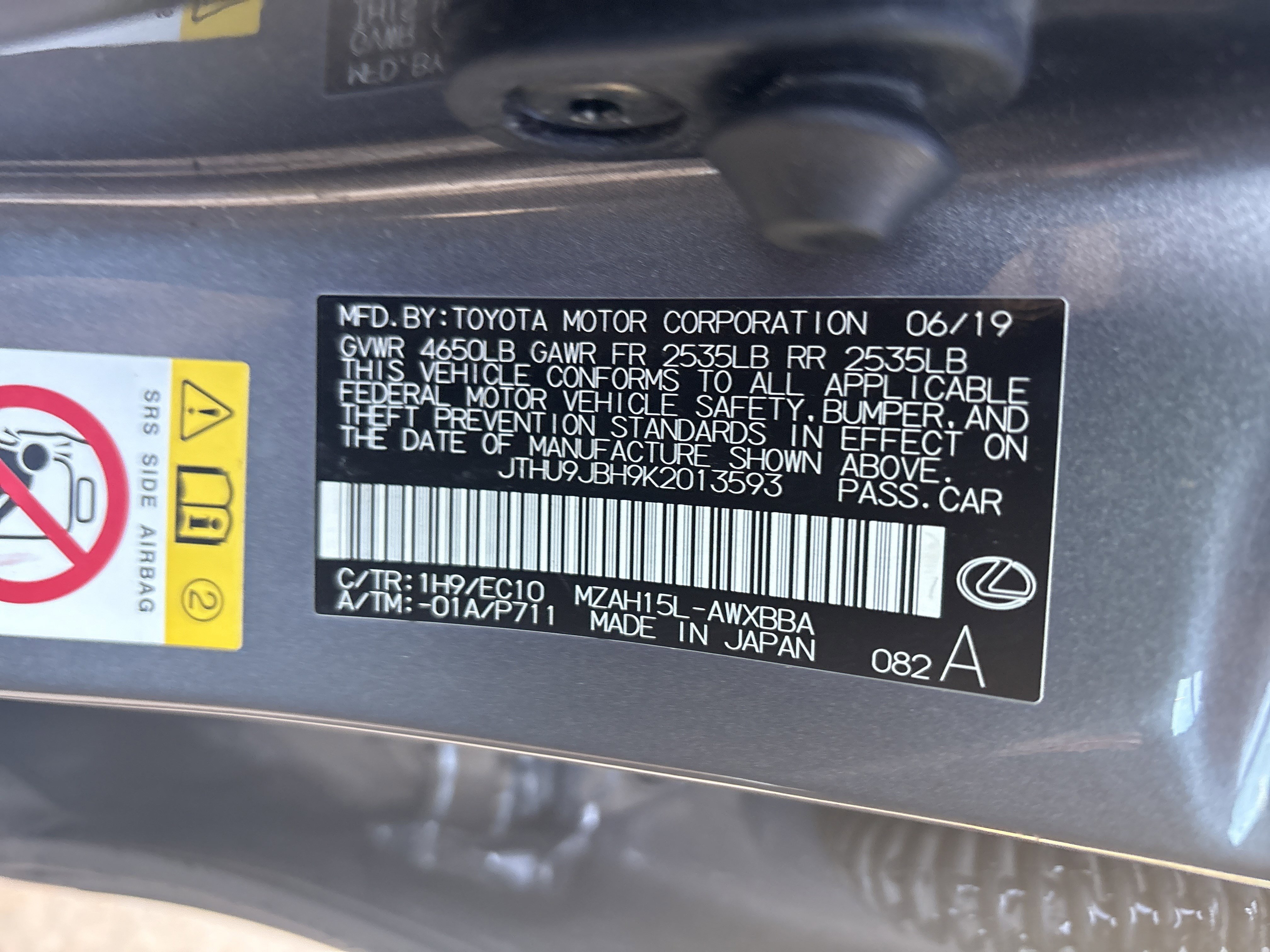 Used 2019 Lexus UX 250h image 34
