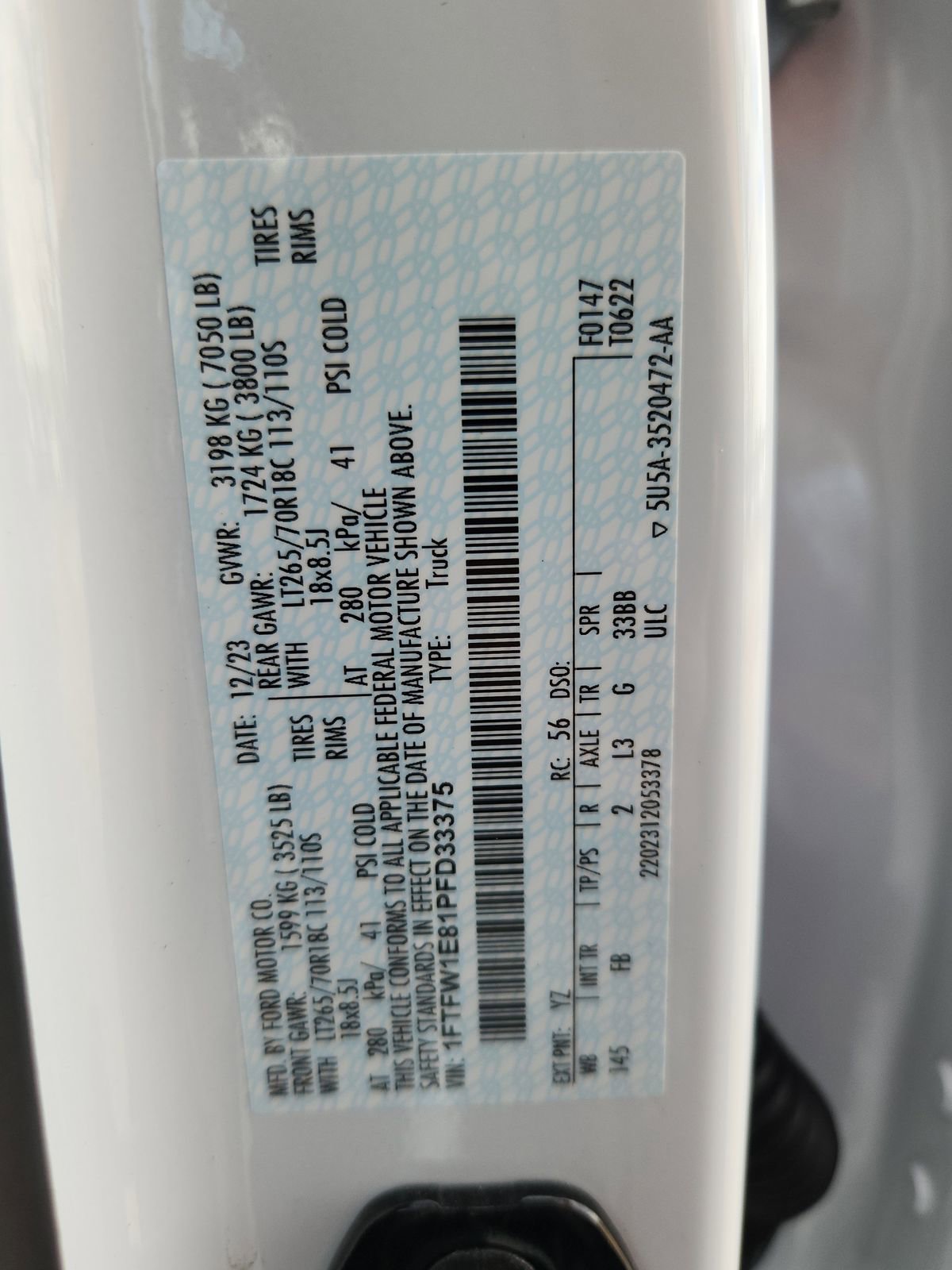 Used 2023 Ford F150 XLT w/ Equipment Group 302A High AWD/4WD image 20