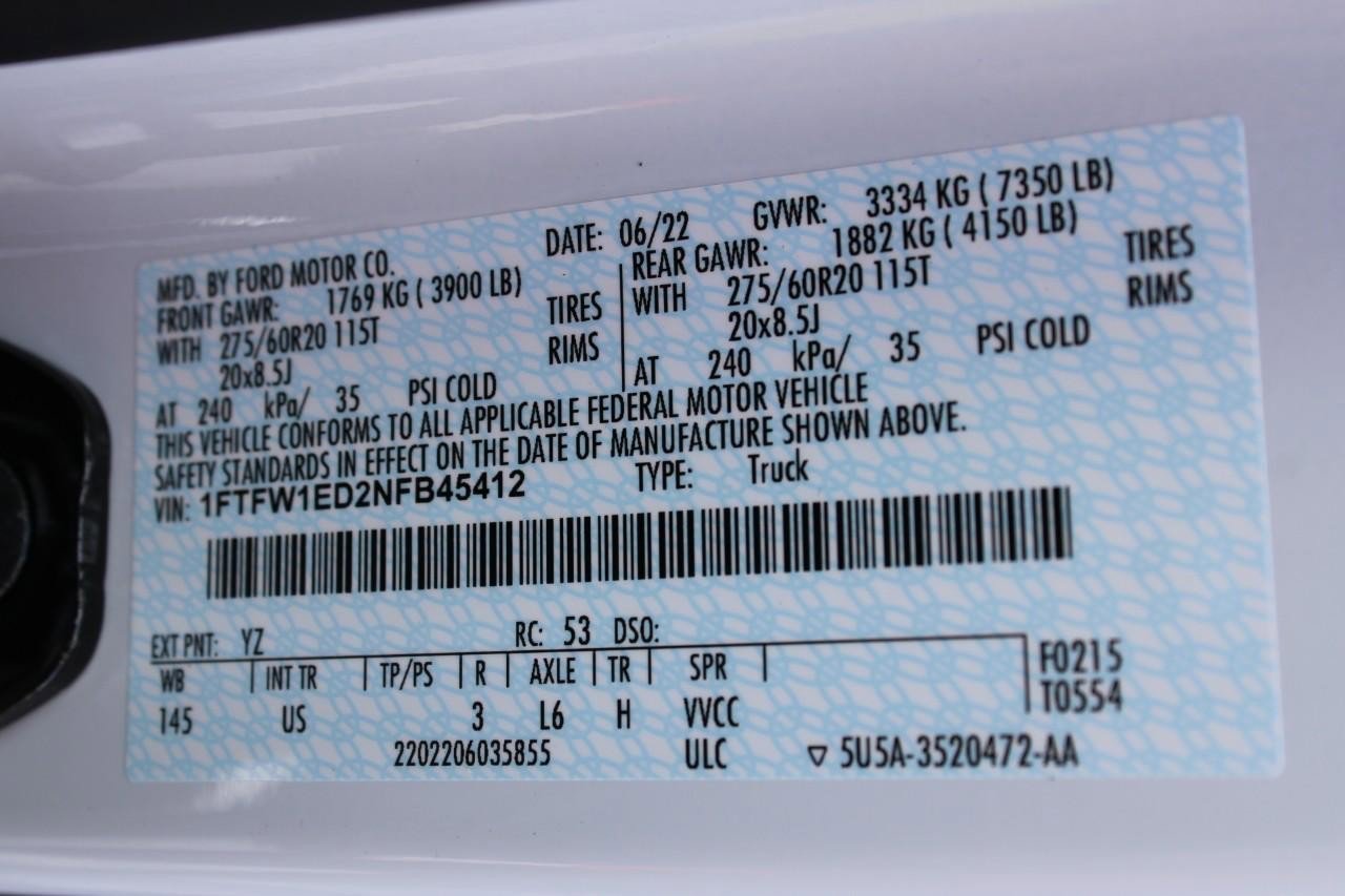 New 2022 Ford F150 XLT w/ Equipment Group 302A High image 21