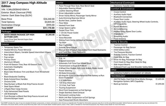 Used 2017 Jeep Compass High Altitude image 5