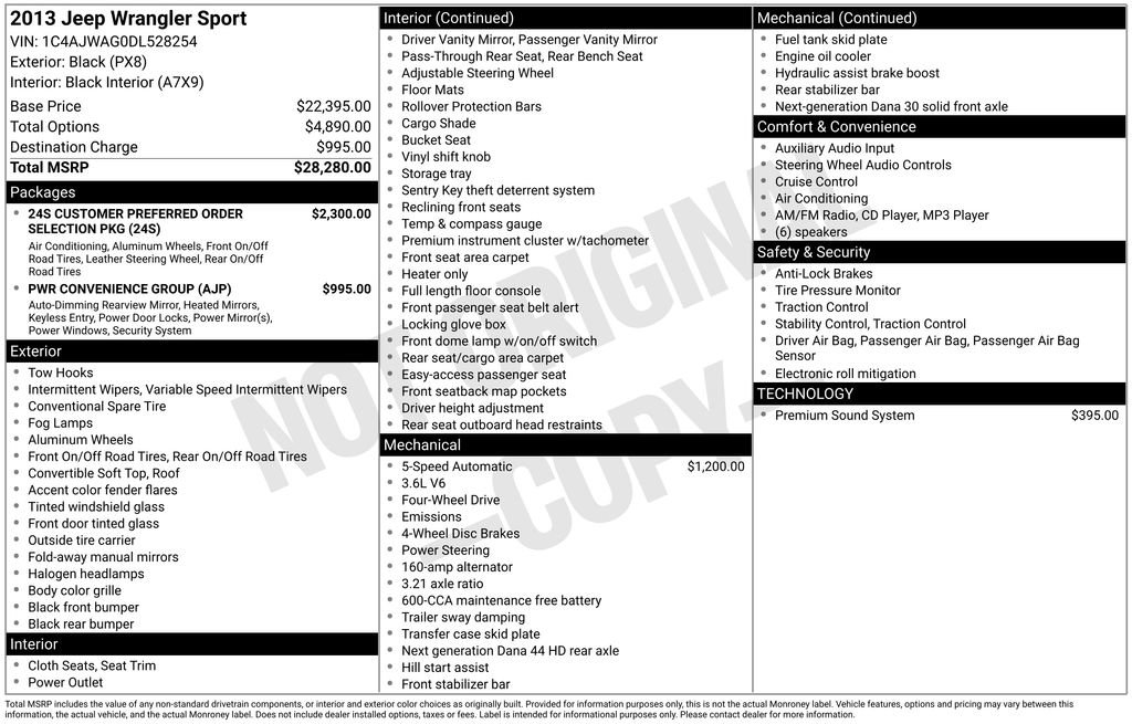 Used 2013 Jeep Wrangler Sport image 15