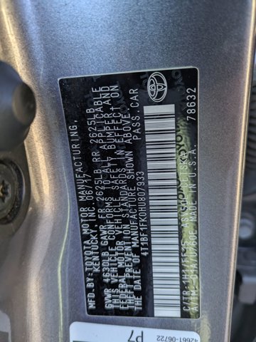 Used 2017 Toyota Camry SE FWD image 17