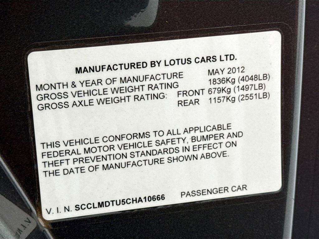 Used 2012 Lotus Evora 2+2 RWD image 29