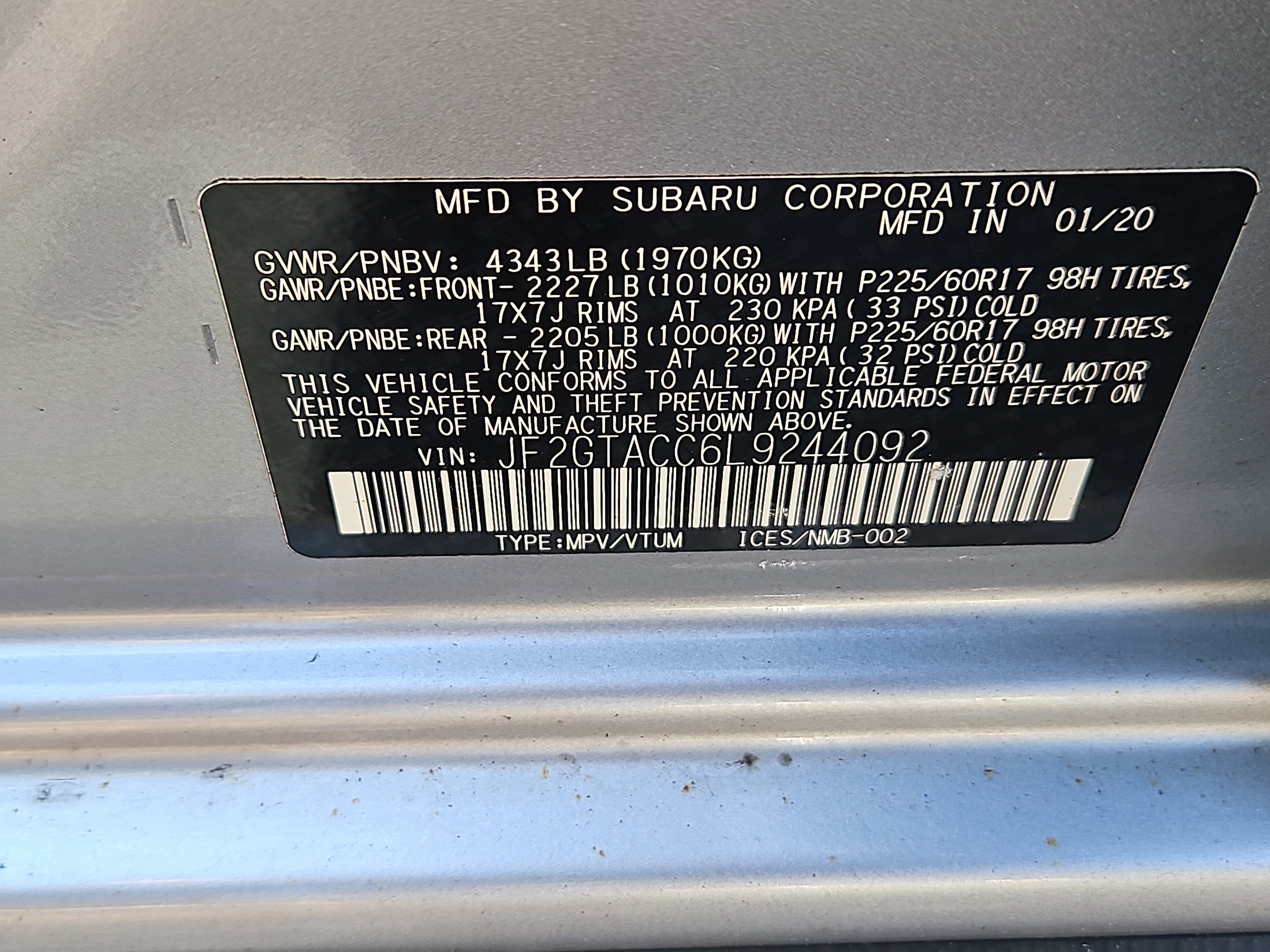 Used 2020 Subaru Crosstrek 2.0i Premium AWD/4WD image 7
