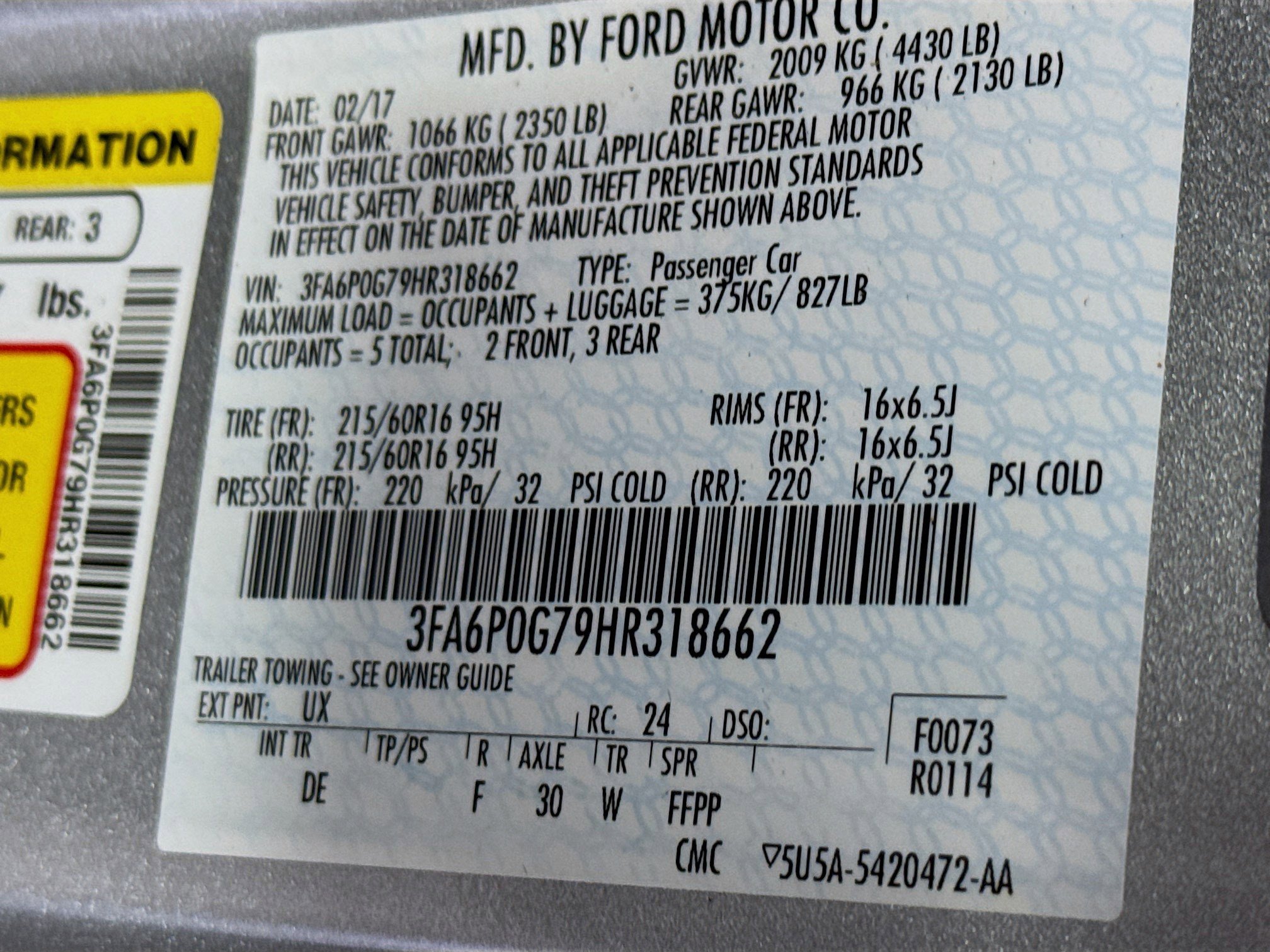 Used 2017 Ford Fusion S image 40