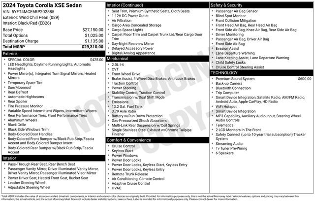 Used 2024 Toyota Corolla XSE image 16