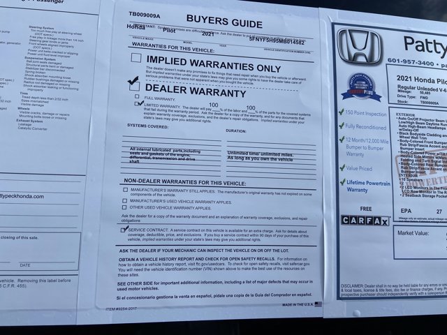 Used 2021 Honda Pilot Touring image 58