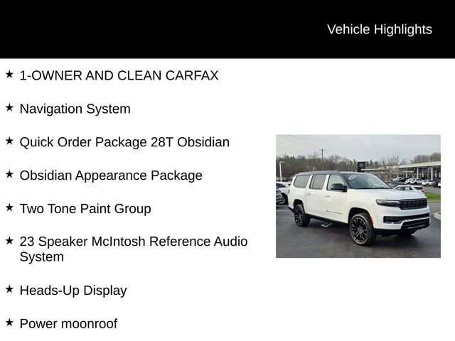 Used 2024 Jeep Grand Wagoneer L Series II w/ Quick Order Packagew 28T image 5