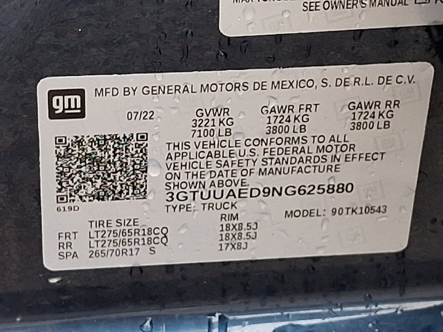 Used 2022 GMC Sierra 1500 Pro w/ Pro Value Package AWD/4WD image 25