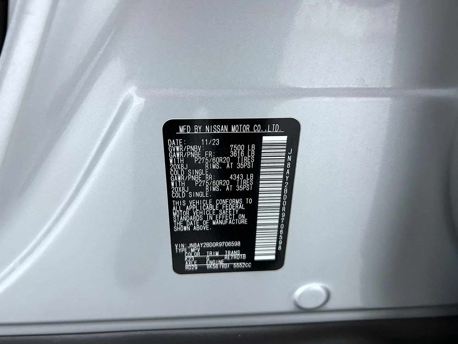 Used 2024 Nissan Armada SL AWD/4WD image 26