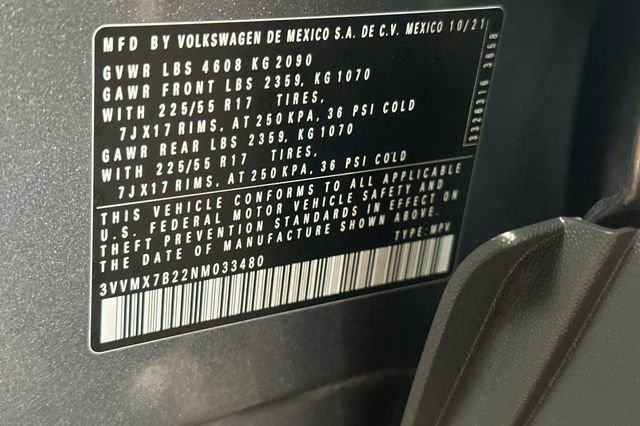 Certified 2022 Volkswagen Taos S w/ IQ Drive S Package image 39