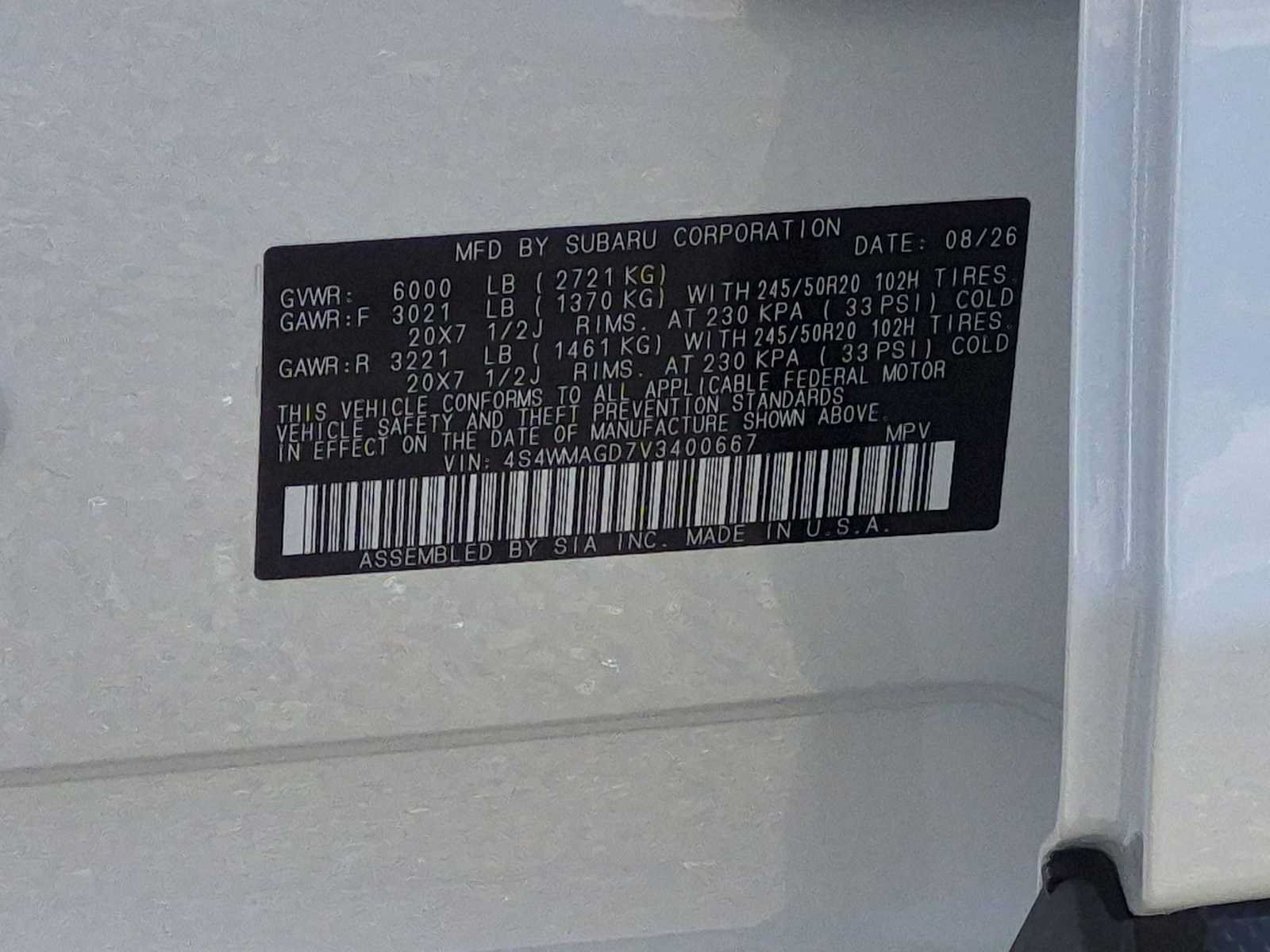 New 2027 Subaru Ascent Limited AWD/4WD image 33