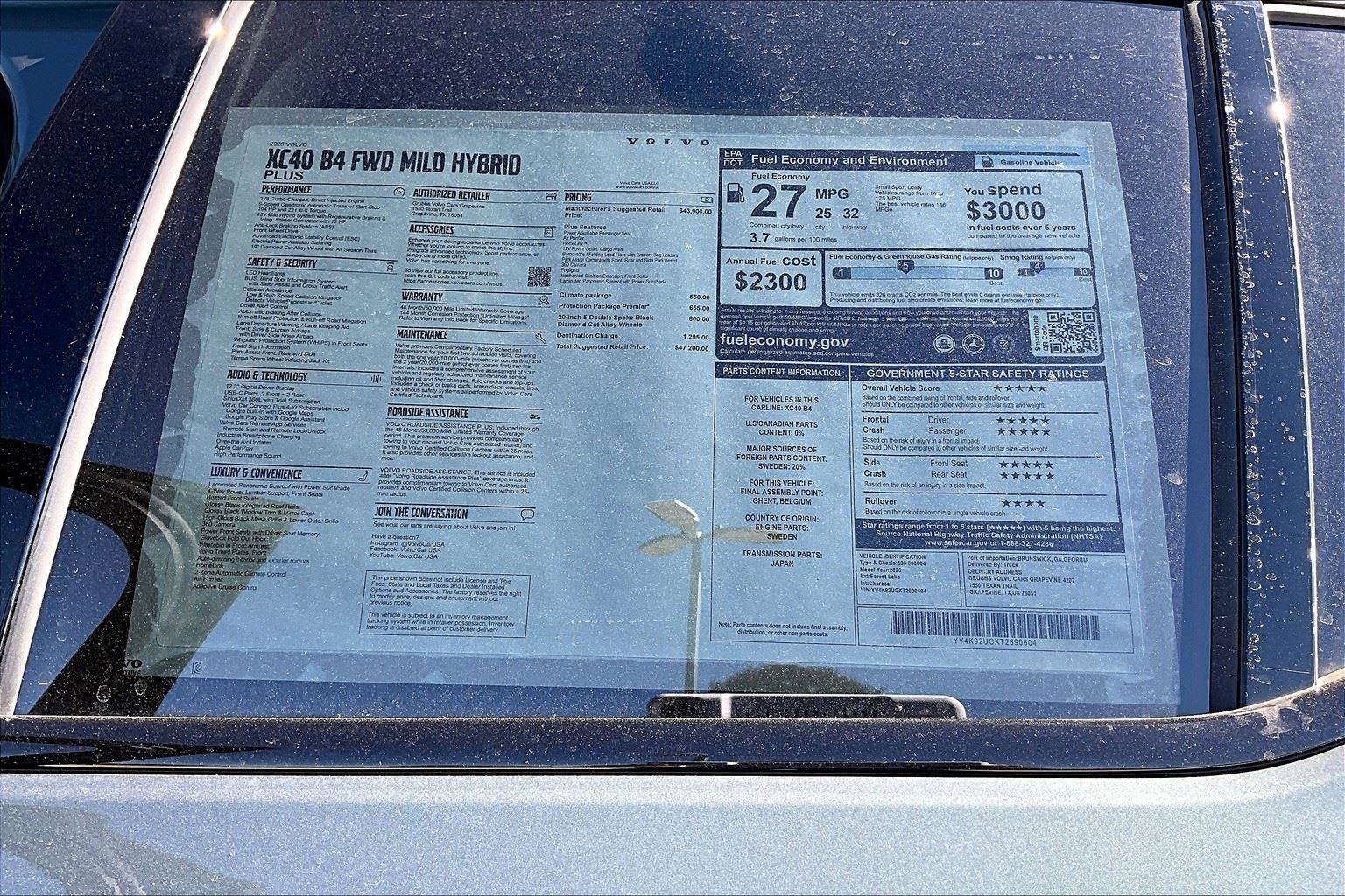 New 2026 Volvo XC40 B4 Plus w/ Protection Package Premier image 25